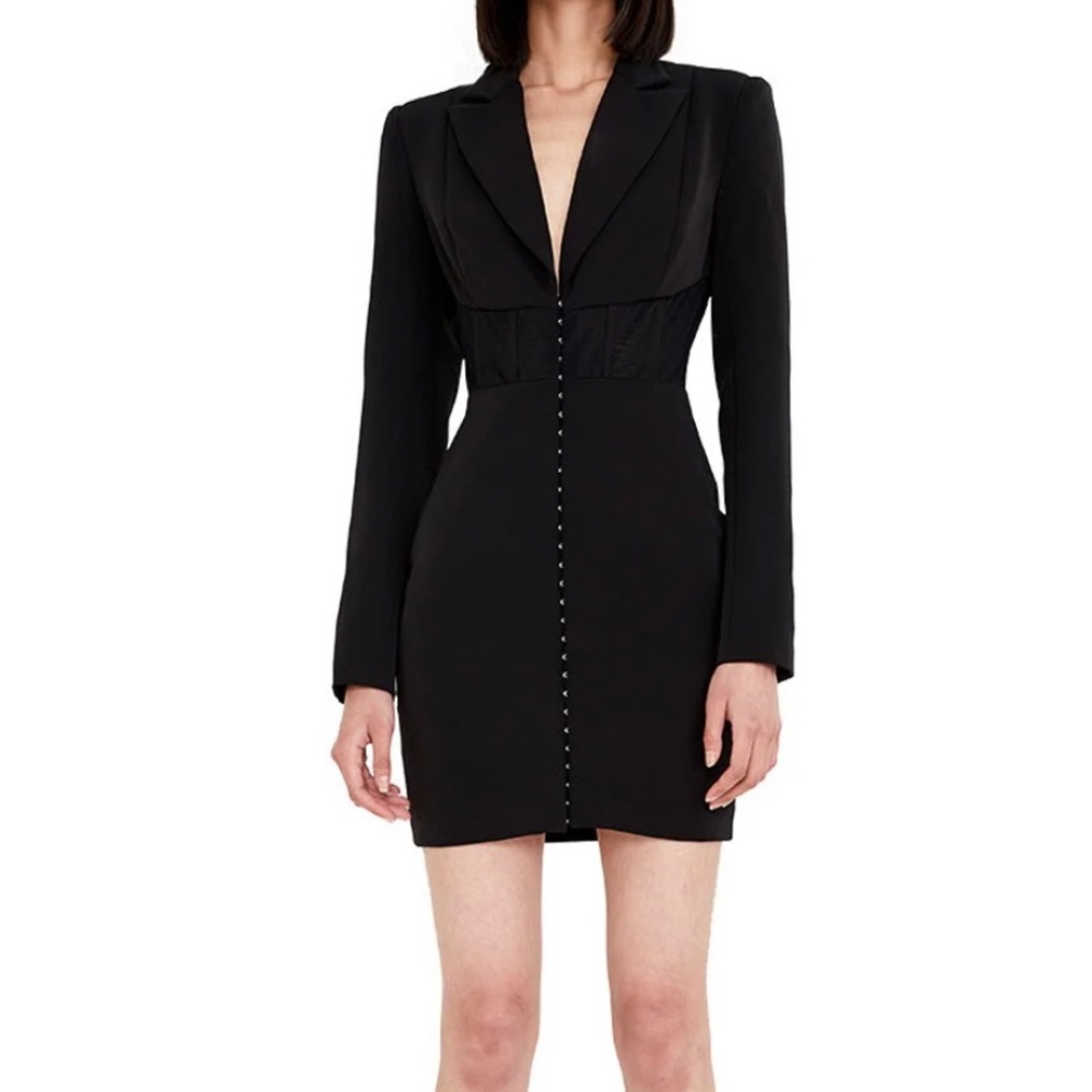 Corset blazer dress